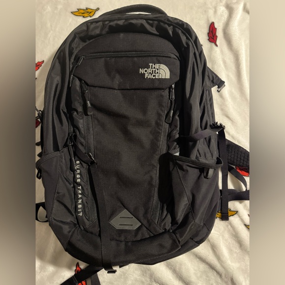 The North Face Surge Transit Black Backpack - Picture 1 of 4